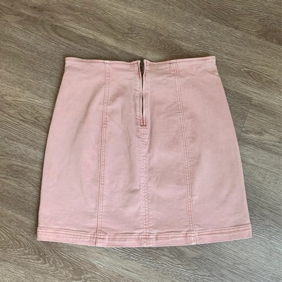 PacSun Dusty Pink Denim Skirt - Picture 3 of 8